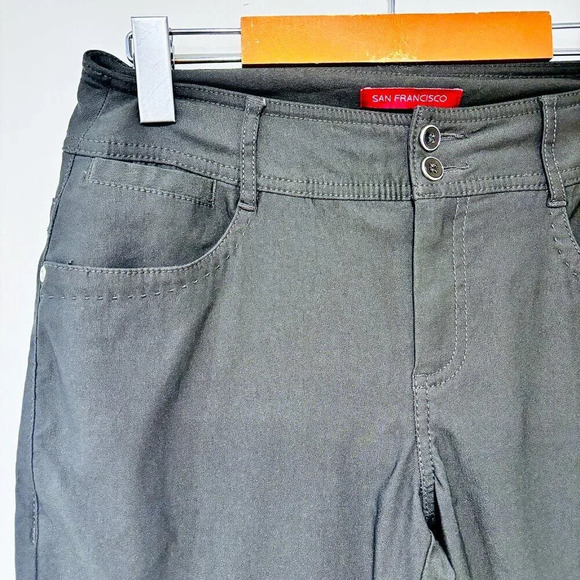 SAN FRANCISCO – Khaki green capri pants | Stretch summer essential * - Picture 6 of 8